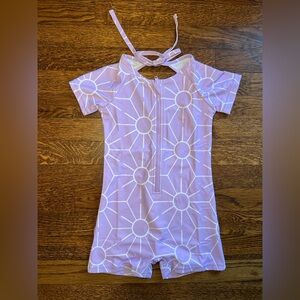 Made by Molly sunny swim shorts onsie